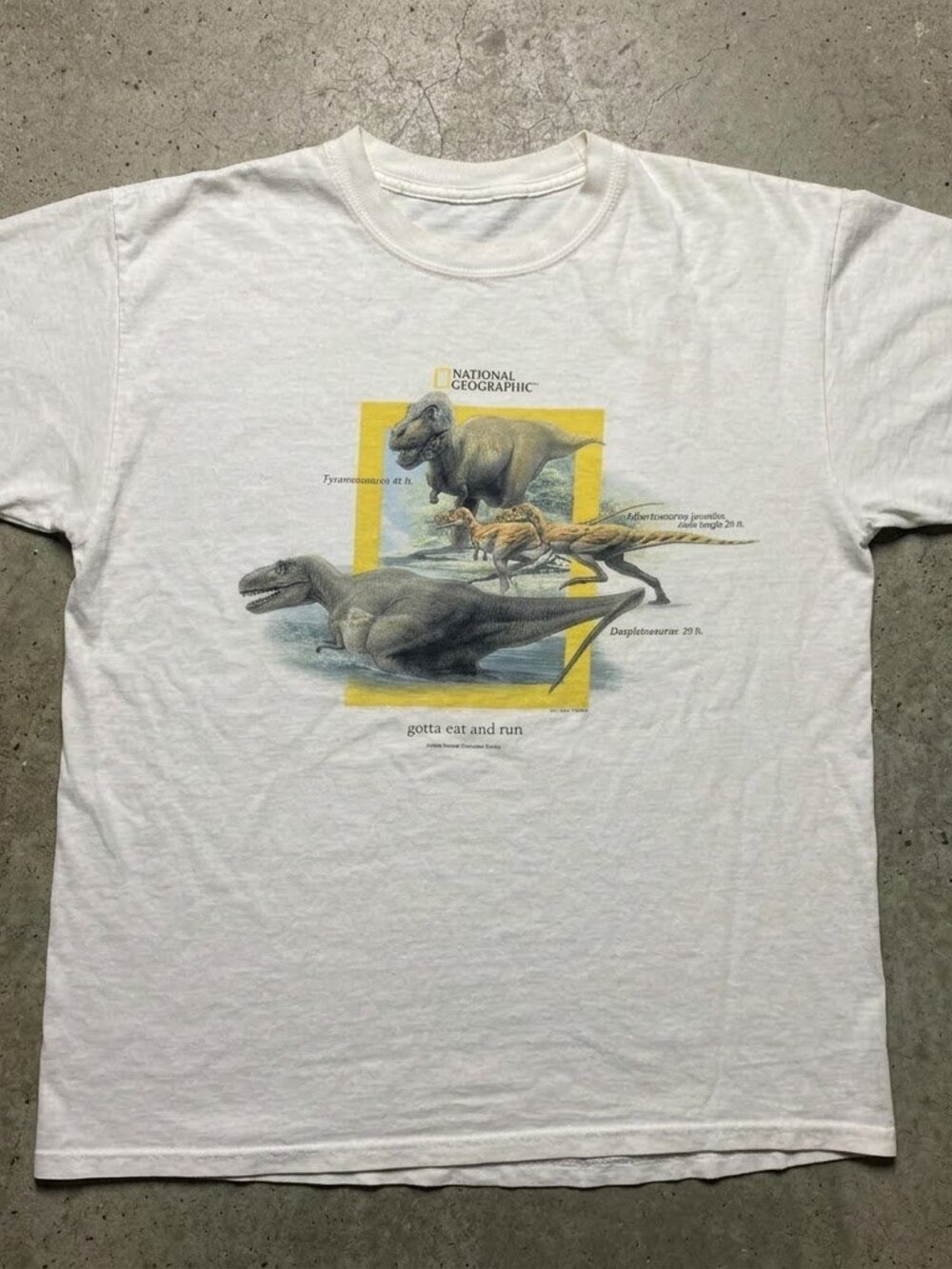 National Geographic Dinosaur Gotta Eat And Run T Shirt